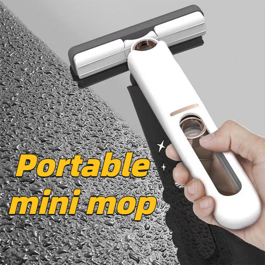 Portable Self-Squeeze Mini Mop | Cleaning Mop | Glass Cleaner